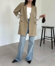 【サイズ展開あり/新色ツイード・チェック】Wテーラージャケット