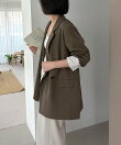 【サイズ展開あり/新色ツイード・チェック】Wテーラージャケット