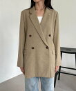 【サイズ展開あり/新色ツイード・チェック】Wテーラージャケット