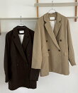 【サイズ展開あり/新色ツイード・チェック】Wテーラージャケット
