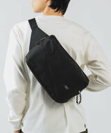 BEAMS HEART MEN ポリエステル 杢素材 ツイスト ジップ ウエストバッグ ビームス ハート バッグ ボディバ…