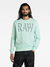 【SALE／50%OFF】G-Star RAW 【公式ショップ】RAW GRAPHIC SWEATER ジースターロゥ トップス スウェット・トレーナー グリーン【送料無料】