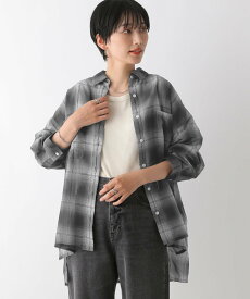 LEPSIM シアーチェックシャツ レプシィム トップス シャツ・ブラウス ピンク ブラック【送料無料】