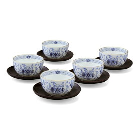 NARUMI 【公式】ミラノ 汲み出し揃い(茶たく付) 180cc 5客セット ナルミ 食器・調理器具・キッチン用品 グラス・マグカップ・タンブラー ブルー【送料無料】