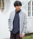 【SALE／50%OFF】ikka ジャカードドライバーズニット イッカ トップス カーディガン グレー ネイビー ブラック