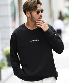 【SALE／9%OFF】JIGGYS SHOP SELECT KANGOL カンゴール 別注 / オーバーサイズ ロゴ刺繍 スウェット トレーナー 25AW ジギーズショップ トップス スウェット・トレーナー ブラック グレー ホワイト ブルー【送料無料】