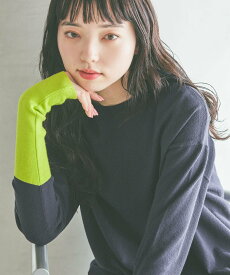 niko and ... ソフトタッチ配色プルオーバー ニコアンド トップス ニット ブラック ネイビー グレー ホワイト【送料無料】