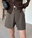 【セットアップ対応】スカートレイヤードショートパンツ