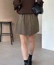 【セットアップ対応】スカートレイヤードショートパンツ