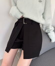 【セットアップ対応】スカートレイヤードショートパンツ