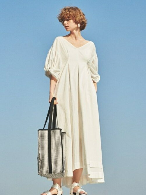 Emmi Emmi Atelier Ecoリネン調ボリューム袖ワンピース Rakuten Fashion 楽天ファッション 旧楽天ブランドアベニュー Ce5451