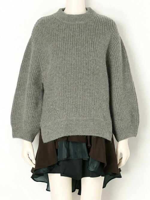 Snidel ヘムフリルニットコンビワンピース Rakuten Fashion 楽天 Snidel ヘムフリルニットコンビワンピース Rakuten Fashion 楽天