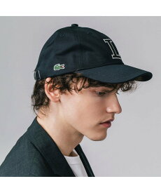 LACOSTE コットンツイルLロゴキャップ ラコステ 帽子 キャップ ホワイト ベージュ ブラック ネイビー グリーン ブラウン【送料無料】