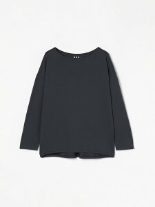 three dots Powdery cotton l/s boat neck tee �X���[�h�b�c �g�b�v�X �J�b�g�\�[�ET�V���c �z���C�g �u���b�N �u���E�� �O���[�� �l�C�r�[�y���������z