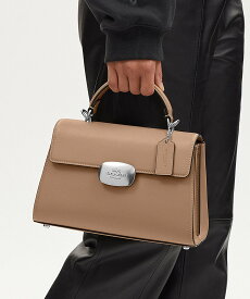 【SALE／70%OFF】COACH OUTLET エライザ トップ ハンドル コーチ　アウトレット バッグ ショルダーバッグ ベージュ【送料無料】