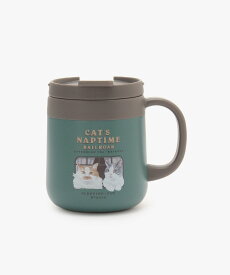 Afternoon Tea LIVING ステンレスマグカップ/Cat's NapTime アフタヌーンティー・リビング 食器・調理器具・キッチン用品 グラス・マグカップ・タンブラー グリーン