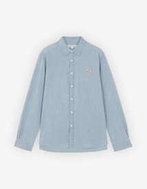 Maison Kitsune Maison Kitsune/(W)BABY FOX CLASSIC SHIRT メゾン キツネ トップス シャツ・ブラウス ブルー【送料無料】