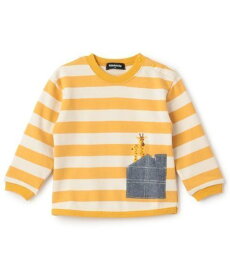 【SALE／30%OFF】kladskap ポケットからアニマルボーダートレーナー ナルミヤオンライン トップス スウェット・トレーナー ブルー イエロー【送料無料】