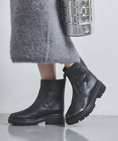 【SALE／60%OFF】UNITED ARROWS ラウンド フラット ショートブーツ ユナイテッドアローズ アウトレット シューズ・靴 レインシューズ・ブーツ ブラック【送料無料】