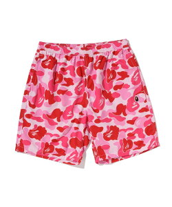 A BATHING APE ABC CAMO APE HEAD ONE POINT BEACH SHORTS �A �x�C�V���O �G�C�v �p���c ���̑��̃p���c �O���[�� �s���N �u���[�y���������z