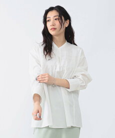 Demi-Luxe BEAMS Demi-Luxe BEAMS / スモッキング刺繍ブラウス 24SS デミルクス ビームス トップス シャツ・ブラウス ホワイト ベージュ【送料無料】