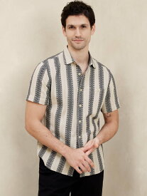 【SALE／61%OFF】BANANA REPUBLIC FACTORY STORE (M)BANANA REPUBLIC FACTORY STORE　　半袖シャツ バナナ・リパブリック ファクトリーストアー トップス シャツ・ブラウス ベージュ