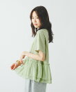 ひんやり涼しい/フローズン裾フリル切り替えTシャツ/872700