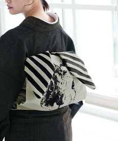 Nico@ntique ニコアンティーク 日本製 作り帯 単品 垂れ耳うさぎ ホーランド・ロップ ウタタネ 着物・浴衣・和装小物 和装小物 ベージュ【送料無料】