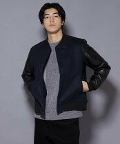 楽天市場】スタジャン ネイビー レザー メンズの通販