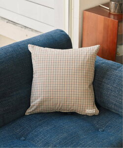 JOURNAL STANDARD FURNITURE CHECK CUSHION COVER �N�b�V�����J�o�[45cm �W���[�i���X�^���_�[�h�t�@�j�`���[ �C���e���A�E�����G�� �N�b�V�����E�N�b�V�����J�o�[ �u���E�� �x�[�W���y���������z
