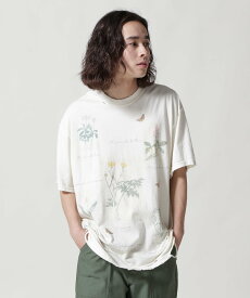 GARDEN TOKYO ANCELLM/アンセルム/BOTANICAL T-SHIRT ガーデン トップス カットソー・Tシャツ ホワイト グレー【送料無料】