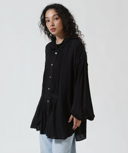 ROYAL FLASH SHARE SPIRIT/�V�F�A�[�X�s���b�g/BALLOON BLOUSE ���C�����t���b�V�� �g�b�v�X �V���c�E�u���E�X �u���b�N �z���C�g�y���������z