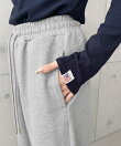 綿100%ヘビーウェイト裏毛ストレートスウェットパンツ