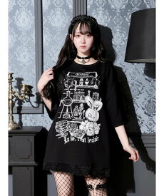 【SALE／9%OFF】NOEMIE 病みうさハーネスバックリボンTシャツ ノエミー ワンピース・ドレス チュニック ピンク【送料無料】