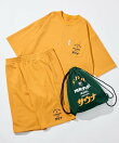 PARI PARI apt.×SAUVENIR×FREAK'S STORE 別注 オールナイトサウナ KANNAIGI ナップサック付き裏毛セットアップ