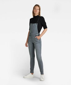 【SALE／30%OFF】G-Star RAW 【公式ショップ】RADAR SLIM DUNGAREE/ダンガリースリムサロペット ジースターロゥ オールインワン・オーバーオール オーバーオール・サロペット グレー【送料無料】