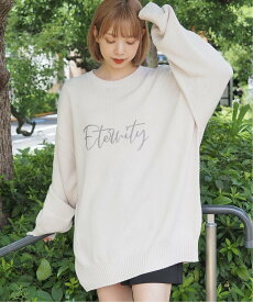 tiptop tiptop/ストーンウォッシュロゴニットプルオーバー ティップトッププラスポケット トップス ニット ホワイト ブラック イエロー【送料無料】