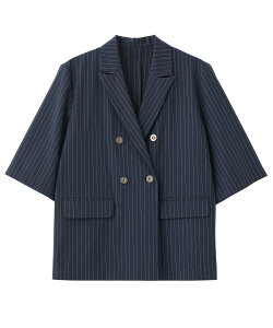�ySALE�^30%OFF�zROSE BUD HALF SLEEVE TAILORED JACKET ���[�Y�o�b�h �W���P�b�g�E�A�E�^�[ ���̑��̃W���P�b�g�E�A�E�^�[ �x�[�W�� �l�C�r�[�y���������z