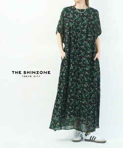 THE SHINZONE �U �V���]�[�� FLORAL JACQUARD DRESS �u���[�R���u���[ �����s�[�X�E�h���X �����s�[�X�y���������z