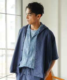 【SALE／20%OFF】BAYFLOW 【接触冷感】クールタッチリネンシャツ[セットアップ可] ベイフロー トップス その他のトップス ブラウン グレー ブルー【送料無料】