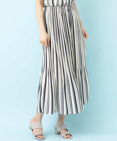 Ofuon 洗える ストライププリーツスカンツ Rakuten Fashion 楽天ファッション 旧楽天ブランドアベニュー Ak8456