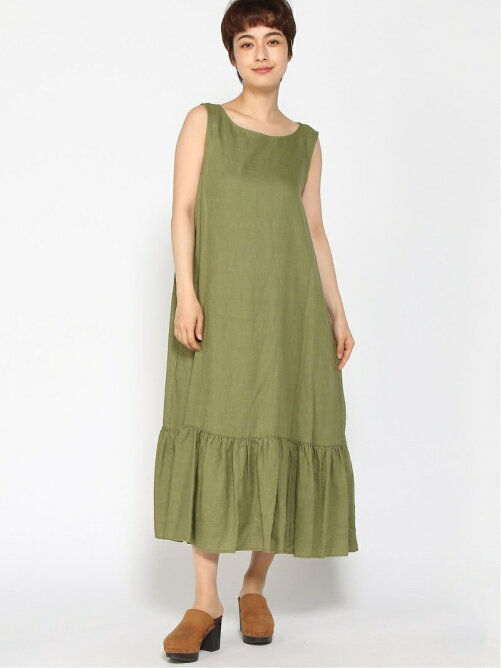 Benetton United Colors Of Benetton W リネンボートネックノースリーブミディ丈ワンピース Rakuten Fashion 楽天ファッション 旧楽天ブランドアベニュー Dd7456