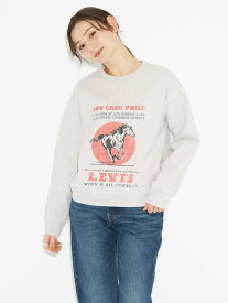 Levi's クルーネック スウェットシャツ グレー HEATHER GRAY リーバイス トップス スウェット・トレーナー【送料無料】