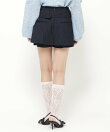 レイヤードデザインベルティッドショートパンツ