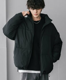 Rocky Monroe 新色追加 オーバーサイズリアルダウン機能性ファイバーダウンハイブリッドジャケット ロッキーモンロー ジャケット・アウター ダウンジャケット・ダウンベスト ブラウン ホワイト ブラック ネイビー グレー【送料無料】