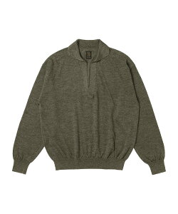 bonjour records BATONER/バトナー RAMIE WOOL SKIPPER ボンジュールレコード トップス カットソー・Tシャツ グリーン ブラック【送料無料】