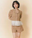 【Classic Button Series】クラシックマルチボタンハイウエストショートパンツ