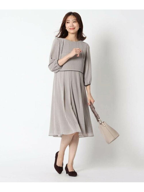Reflect 洗える レトロジオメトリックプリントワンピース Rakuten Fashion 楽天ファッション 旧楽天ブランドアベニュー Ds2457