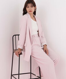 【SALE／30%OFF】PINKY&DIANNE ストライプスリーブジャケット ピンキー アンド ダイアン ジャケット・アウター テーラードジャケット・ブレザー ベージュ ピンク【送料無料】