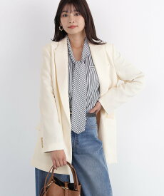 PINKY&DIANNE ストライプスリーブジャケット ピンキー アンド ダイアン ジャケット・アウター テーラードジャケット・ブレザー ベージュ ピンク【送料無料】